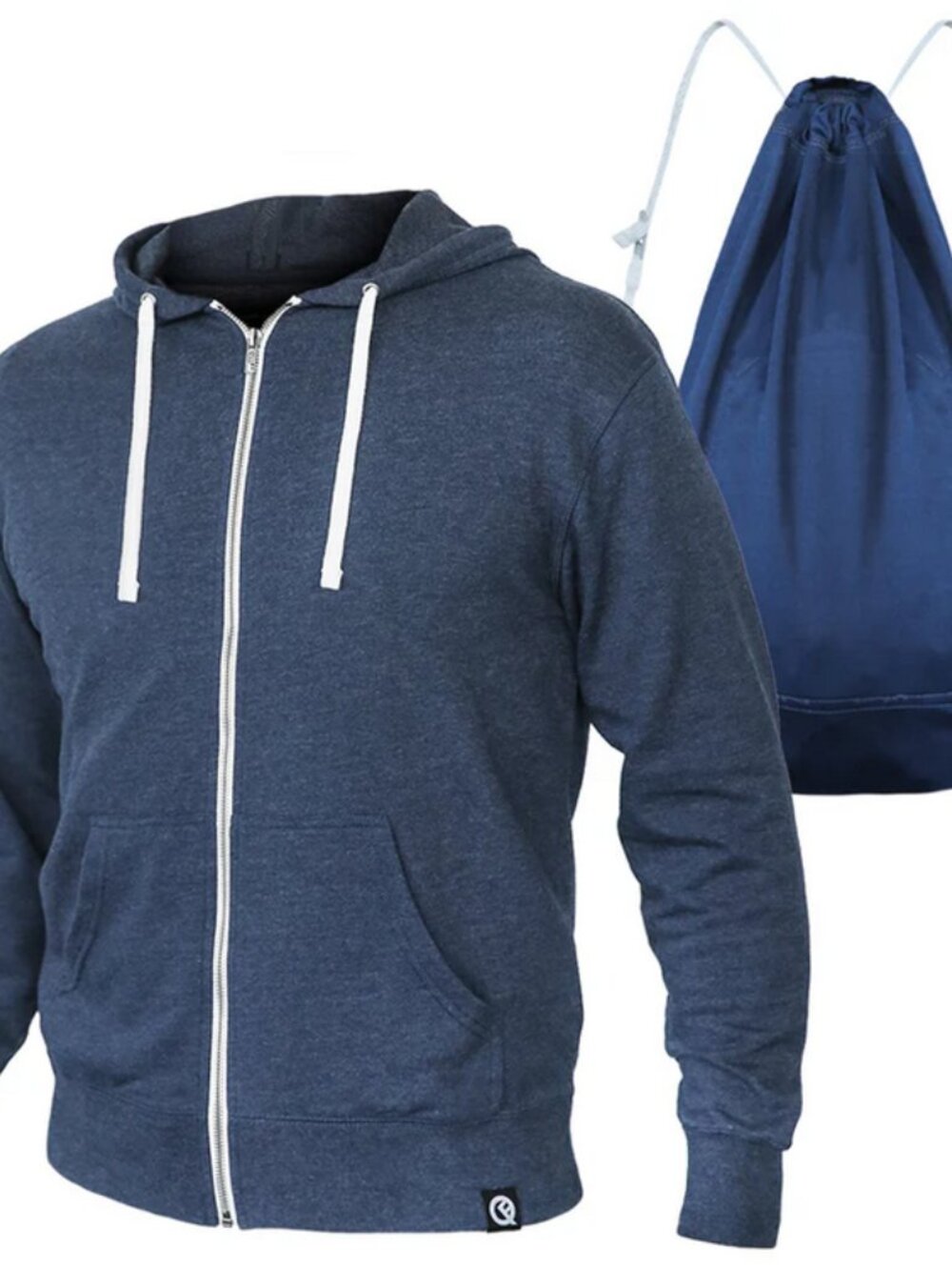 QuikFlip Hero Hoodie Classic Navy Size Medium Hoodie That Turns Into A Bag